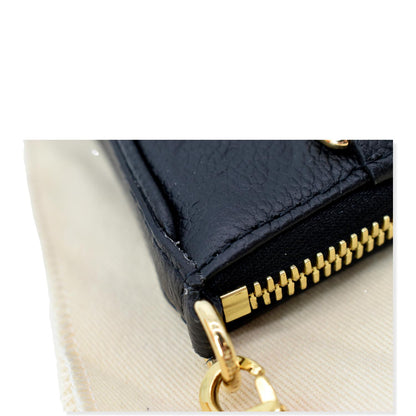 LOUIS VUITTON Easy Pouch on Strap Monogram Empreinte Shoulder Bag Black