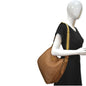 PRADA Logo Soft Leather Hobo Shoulder Bag Taupe - 10% Off