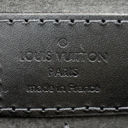 LOUIS VUITTON Very Tote MM Monogram Cuir Plume Shoulder Bag Noir Black