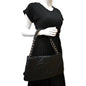 CHANEL Expandable Zip Around Caviar Quilted Tote Shoulder Bag Black