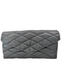 YVES SAINT LAURENT Sade Large Satin Clutch Black