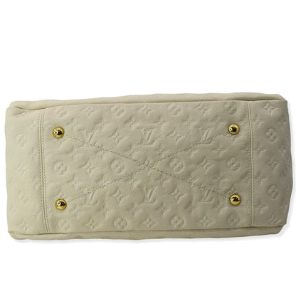 LOUIS VUITTON Artsy MM Empreinte Leather Shoulder Bag Cream