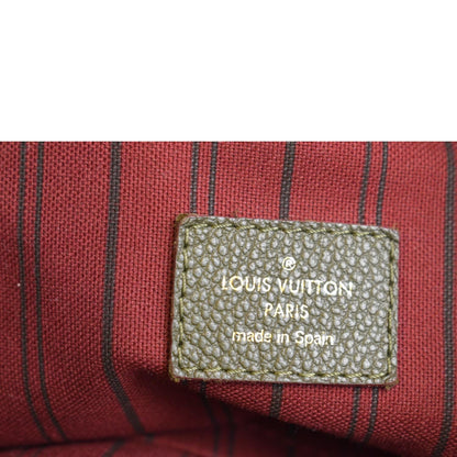 LOUIS VUITTON Artsy MM Empreinte Leather Shoulder Bag Green