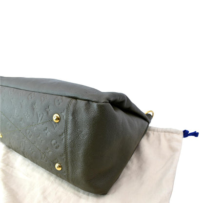 LOUIS VUITTON Artsy MM Empreinte Leather Shoulder Bag Green