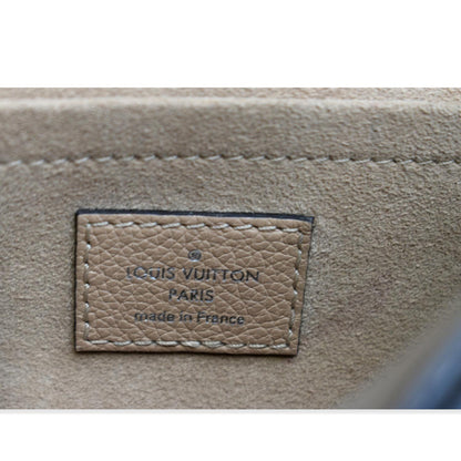 LOUIS VUITTON Mylockme Chain Calf Leather Chain Shoulder Bag Taupe