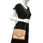 LOUIS VUITTON Mylockme Chain Calf Leather Chain Shoulder Bag Taupe