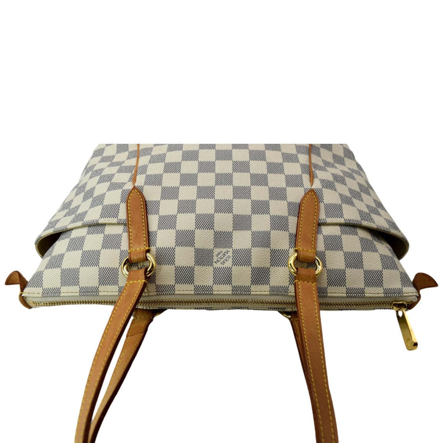 LOUIS VUITTON Totally PM Damier Azur Shoulder Bag White