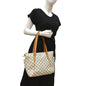 LOUIS VUITTON Totally PM Damier Azur Shoulder Bag White