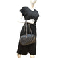 CHANEL Vintage Leather Chain Shoulder Bag Black
