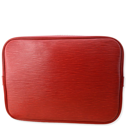 LOUIS VUITTON Noe Large Epi Leather Shoulder Bag Red