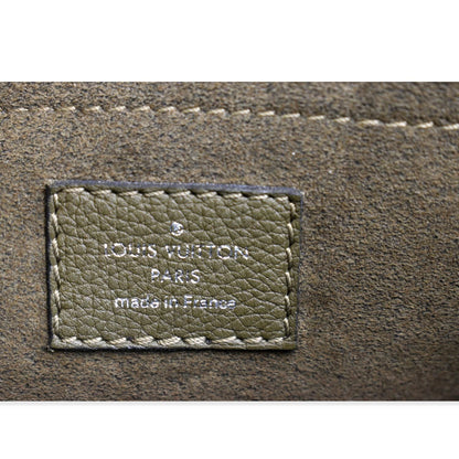 LOUIS VUITTON Mylockme Chain Calf Leather Chain Shoulder Bag Green