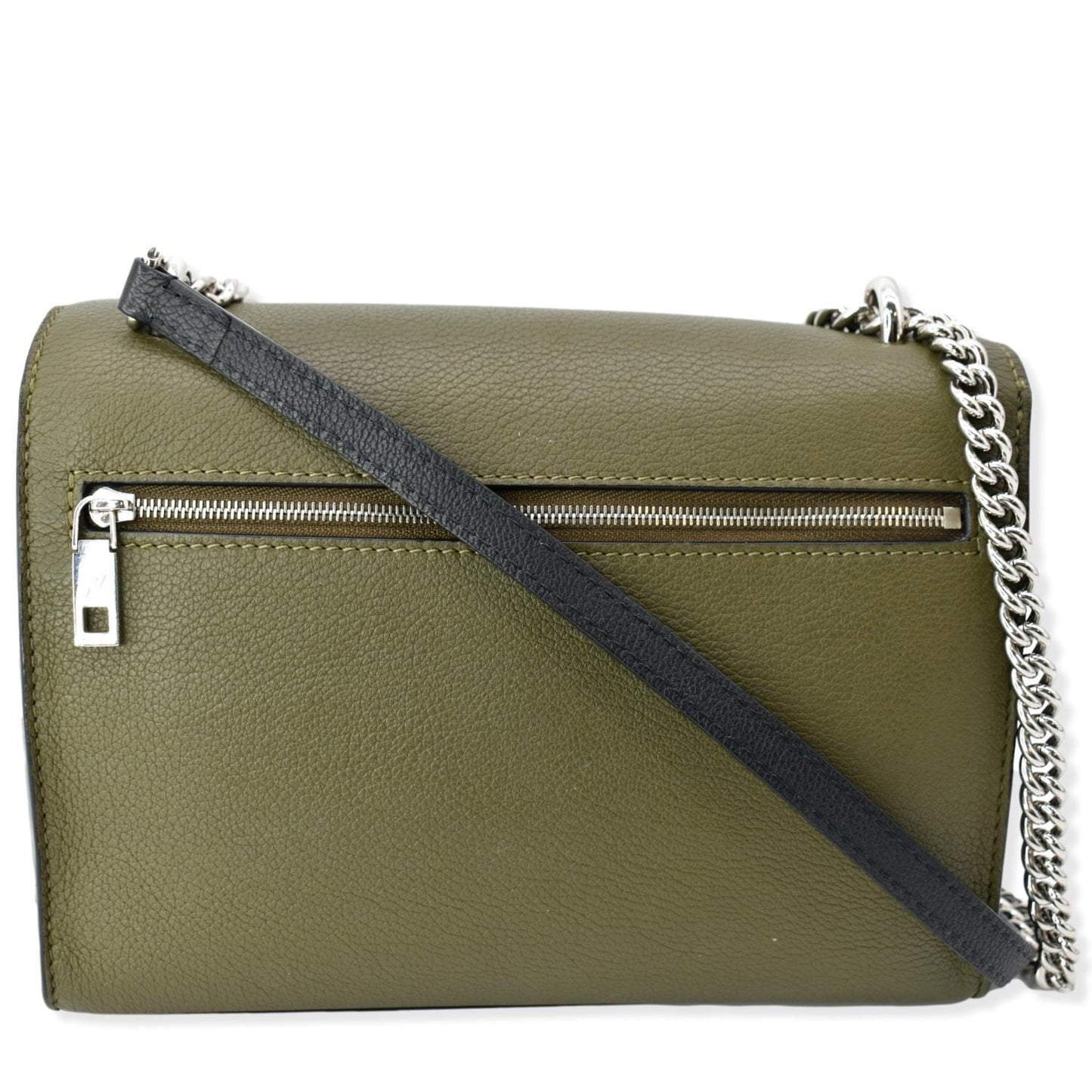 LOUIS VUITTON Mylockme Chain Calf Leather Chain Shoulder Bag Green