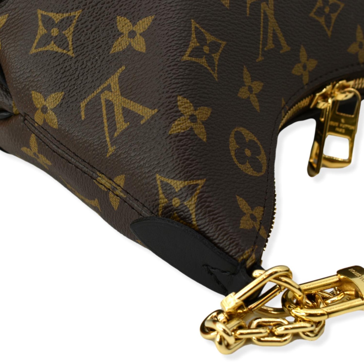 LOUIS VUITTON Boulogne NM Monogram Canvas Shoulder Bag Brown