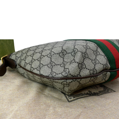 GUCCI Ophidia Small GG Supreme Canvas Shoulder Bag Beige 598125