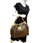 LOUIS VUITTON Galliera GM Monogram Canvas Shoulder Bag Brown
