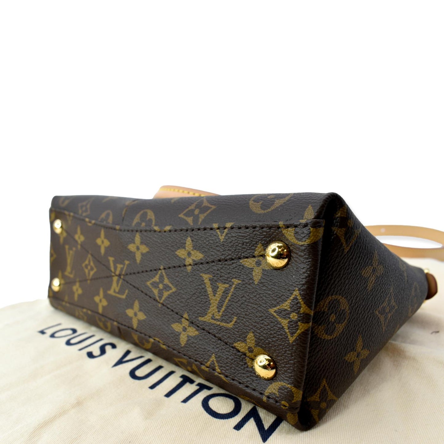 LOUIS VUITTON V Tote BB Monogram Canvas Shoulder Bag Rose Poudre