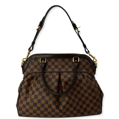 LOUIS VUITTON Trevi GM Damier Ebene 2way Shoulder Bag Brown