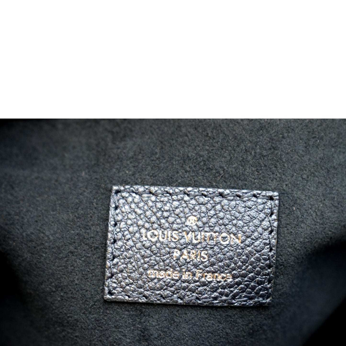 LOUIS VUITTON Onthego PM Monogram Empreinte Tote Shoulder Bag Navy Nacre