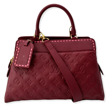 LOUIS VUITTON Vosges MM Empreinte Leather Shoulder Bag Raisin - 10% OFF