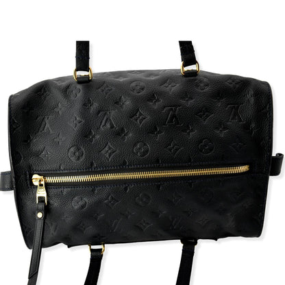 LOUIS VUITTON Inspiree Monogram Empreinte Leather Shoulder Bag Black