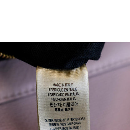 BURBERRY Banner Derby Small House Check Leather Tote Shoulder Bag Dusty Pink