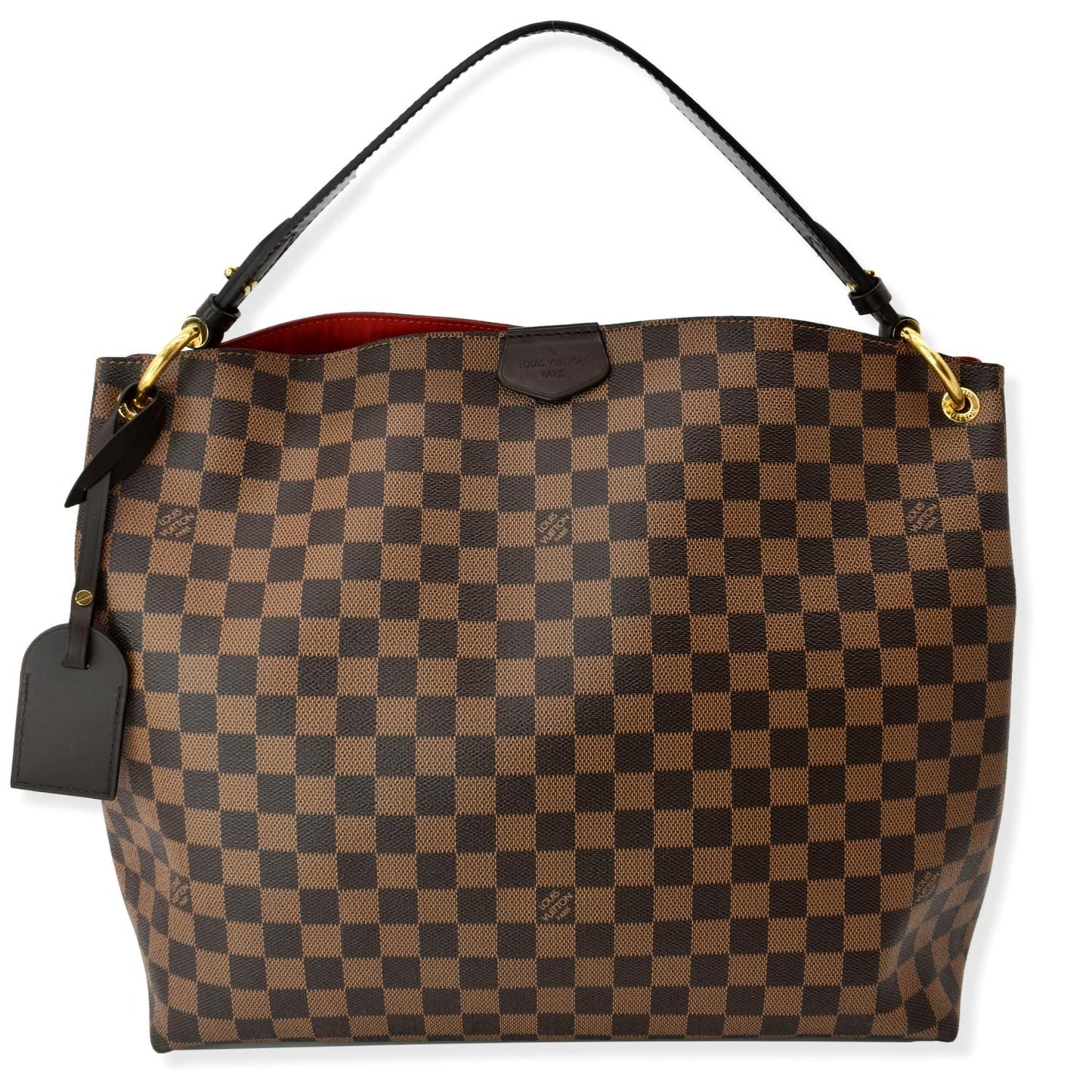 LOUIS VUITTON Graceful MM Damier Ebene Shoulder Bag Brown