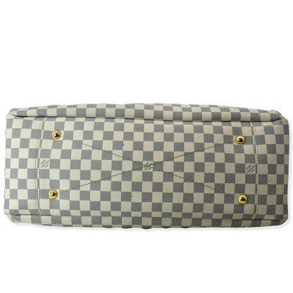 LOUIS VUITTON Artsy GM Damier Azur Shoulder Bag White
