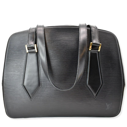 LOUIS VUITTON Voltaire Epi Leather Shoulder Bag Black
