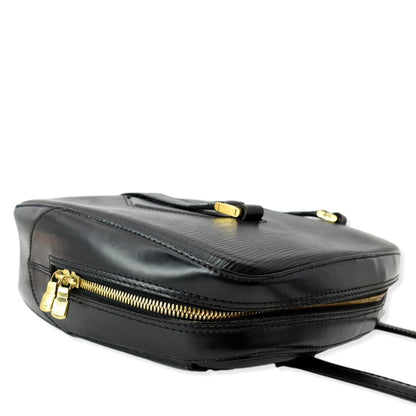 LOUIS VUITTON Voltaire Epi Leather Shoulder Bag Black