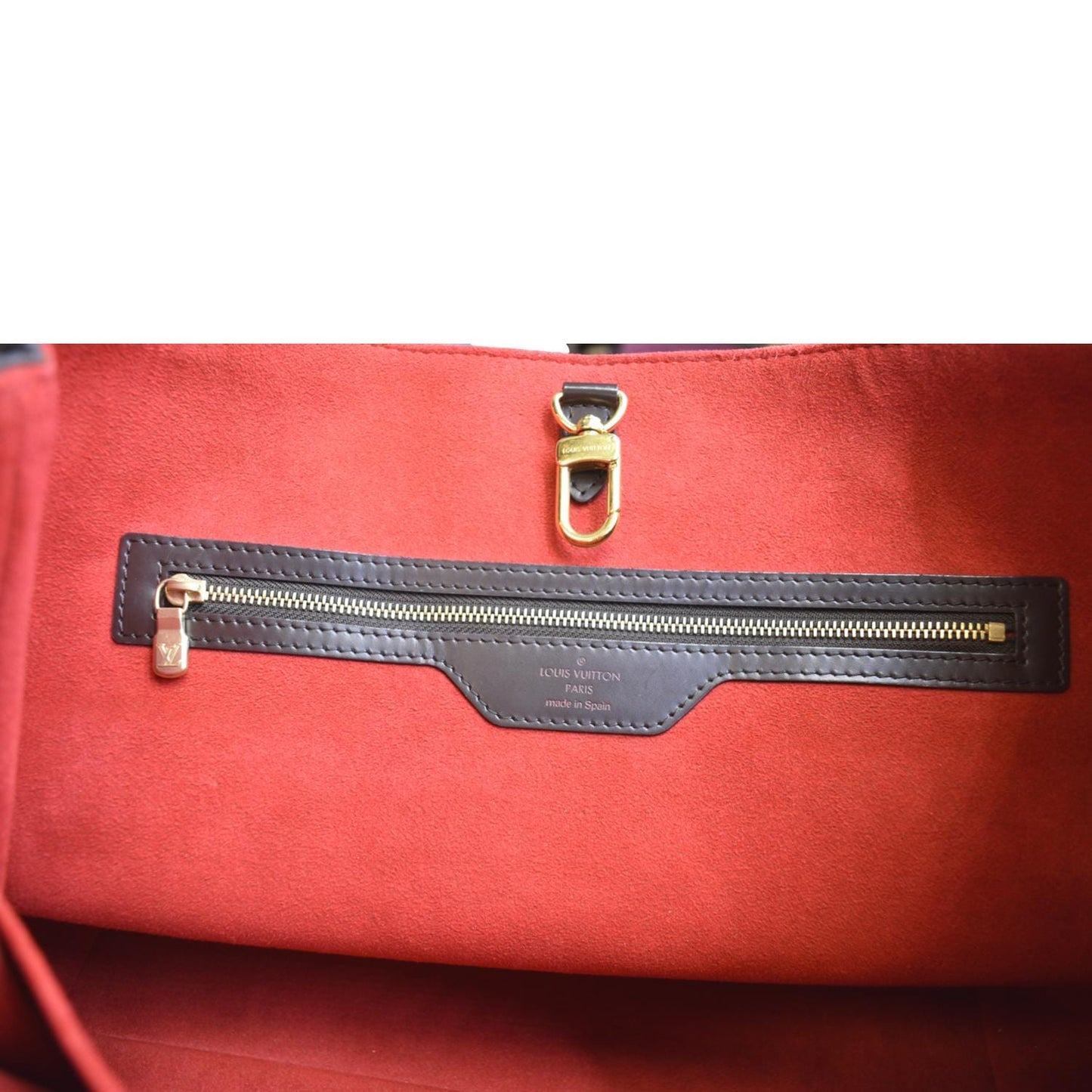 LOUIS VUITTON Hampstead MM Damier Ebene Shoulder Bag Brown