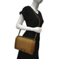 CHANEL Medium Boy Flap Leather Shoulder Bag Beige