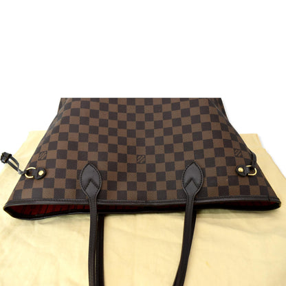 LOUIS VUITTON  Neverfull MM Damier Ebene Shoulder Bag Brown