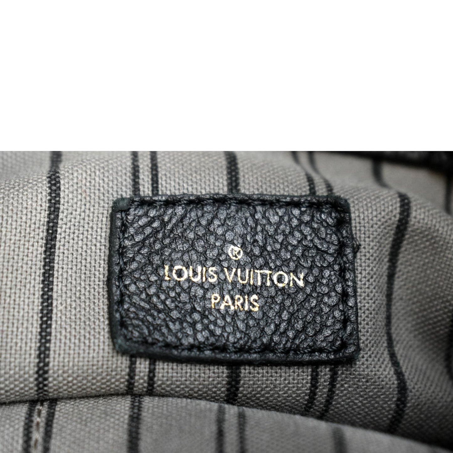 LOUIS VUITTON Artsy MM Empreinte Leather Shoulder Bag Black