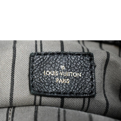 LOUIS VUITTON Artsy MM Empreinte Leather Shoulder Bag Black