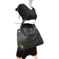 LOUIS VUITTON Artsy MM Empreinte Leather Shoulder Bag Black