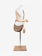 Coach Aria Shoulder Bag Beige  / Brown Canvas