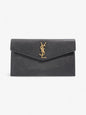 Saint Laurent Uptown Clutch Black Grained Leather