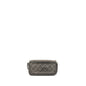 Chanel CC Filigree Double Zip Clutch with Chain Caviar Grey