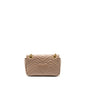 GUCCI Small GG Marmont Shoulder Bag Calfskin Beige