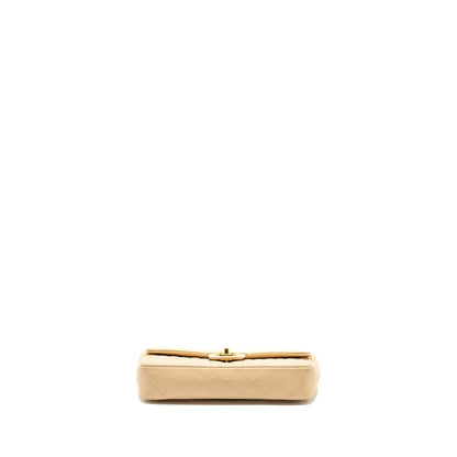 Chanel East-West Flap Shoulder Bag Caviar Beige