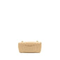 Chanel East-West Flap Shoulder Bag Caviar Beige