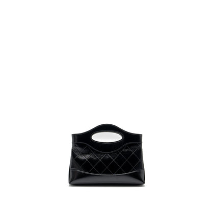 Chanel 24c mini 31 clutch with chain shiny calfskin black L (microchip)