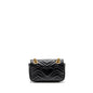 Gucci Mini GG Marmont Shoulder Bag Calfskin Black