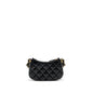 Chanel 23k Hobo Shoulder Bag Calfskin Black  (microchip)