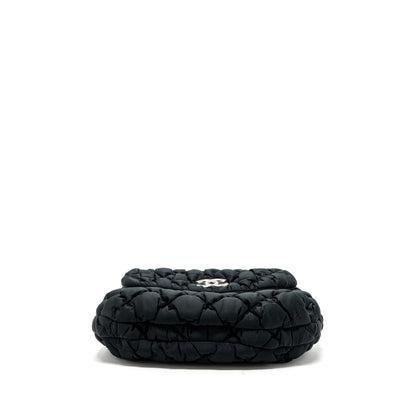 Chanel quilted flap shoulder bag nylon black