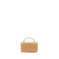 Chanel top handle mini flap clutch lambskin beige L (Microchip)
