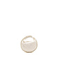 Chanel 23C Round Clutch Lambskin White L (Microchip)