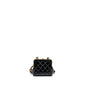 Chanel 24a Bowknot Clutch with Chain Patent Crumpled Lambskin/Shiny Lambskin Black/Pink  (Microchip)