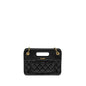 Chanel 23S Clutch Bag With Chain Calfskin Black Brush  (microchip)