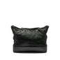 Chanel large quilted shoulder bag Calfskin black